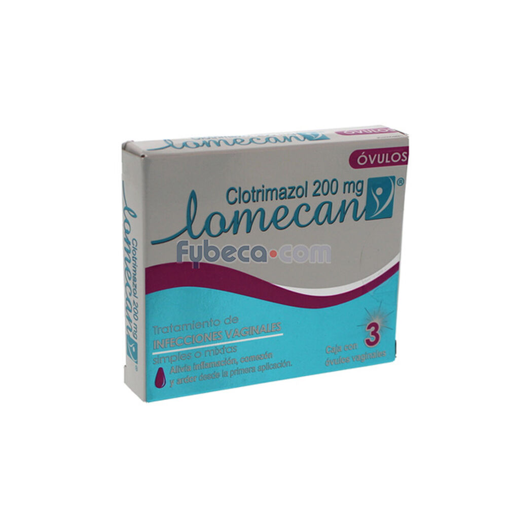 Lomecan V 200 Mg Óvulos Caja | Fybeca