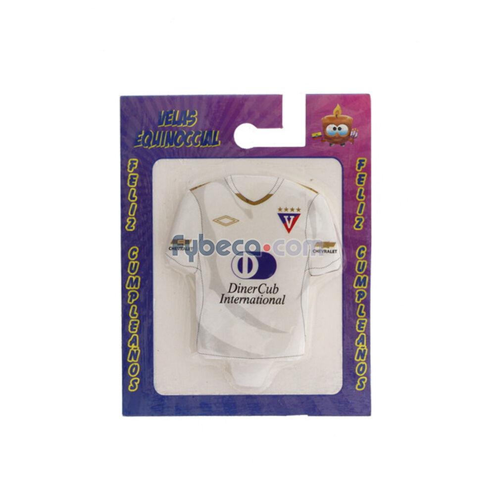 Vela-De-Cumpleaños-Velas-Equinoccial-Camiseta-Liga-Fútbol-Unidad-imagen