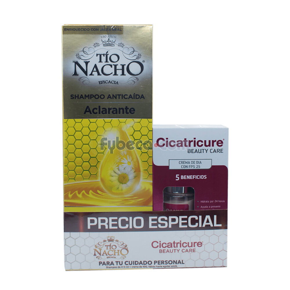 Pack-Shampo-Tío-Nacho-Jalea-Real-Aclarante-Más-Cicatricure-Beauty-Care-Paquete-imagen