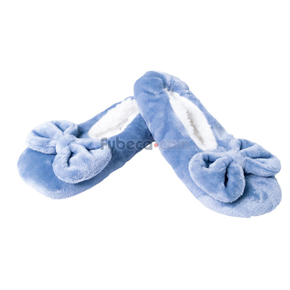 Pantuflas-Roland-Homesocks-Básica-Denim-Para-Dama-Talla-M-Unidad-imagen