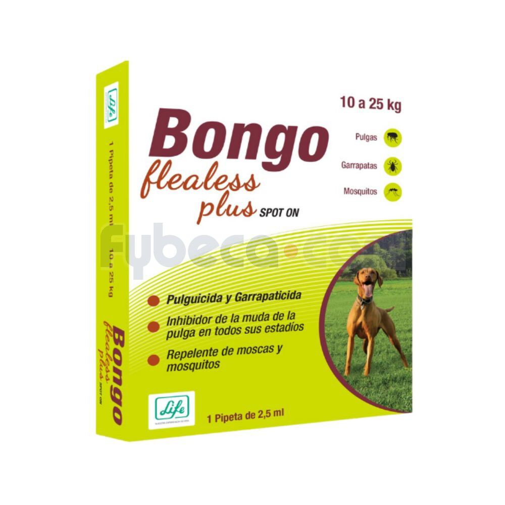 Bongo-Flealess-Plus-Externo-Perros-10-25Kg-Pipeta-2.5Ml-C/1-imagen