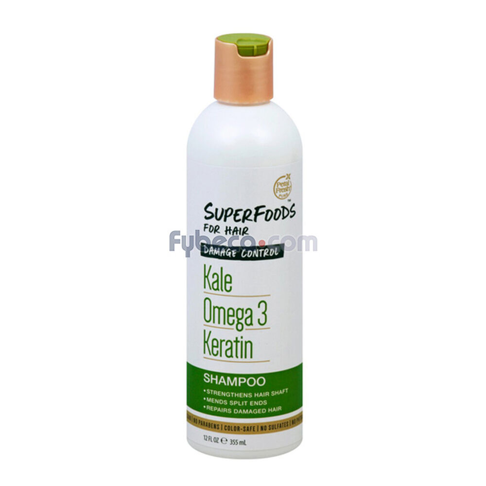 Shampoo Superfoods Damage Control 355 Ml Frasco Fybeca