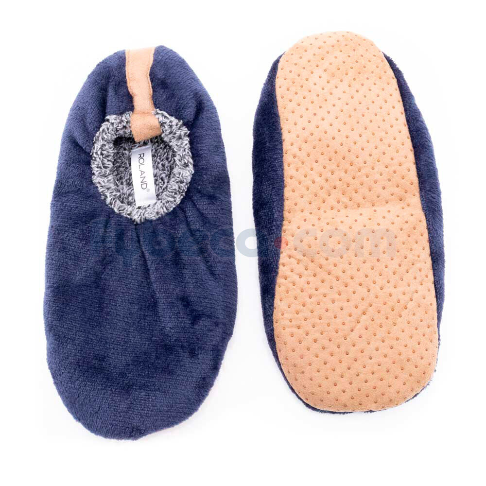 Pantufla-Caballero-Básica-Roland-Azul-10---12-Unidad-imagen
