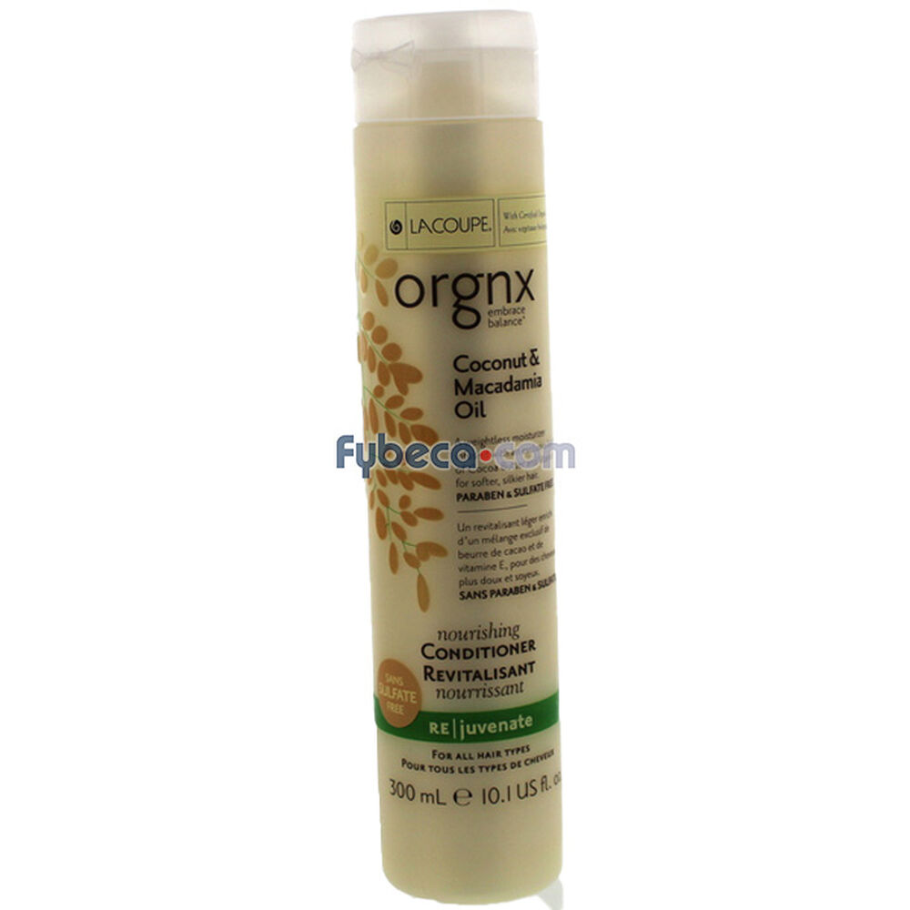 Acondicionador-Lacoupe-Orgnx-Coconut-&-Macadamia-Oil-300-Ml-Frasco-imagen