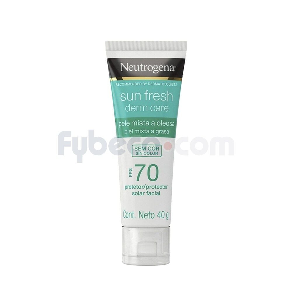 Protector-Solar-Facial-Neutrogena-Sun-fresh-Derm-care-Sin-color-FPS-70-40g-imagen-1