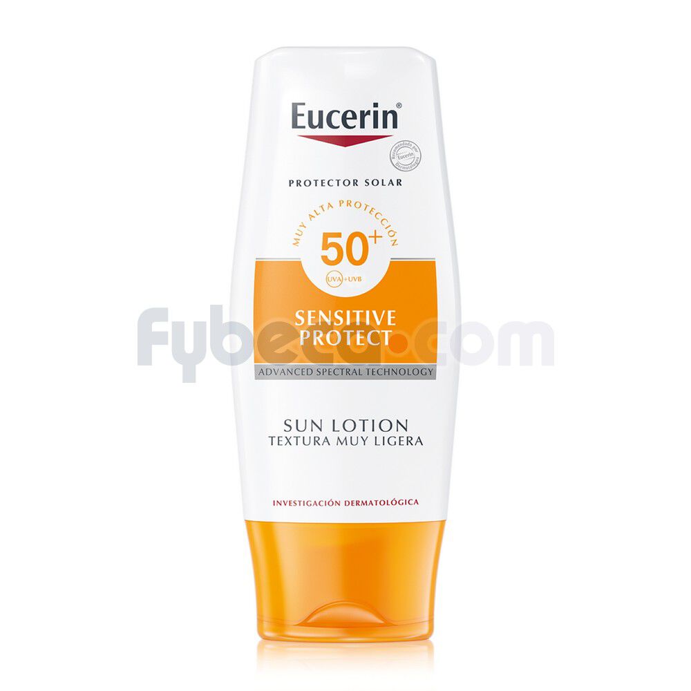 Protector-Solar-Sun-Lotion-Sensitive-Protect-Textura-Muy-Ligera-Fps-50+-150-Ml-1-Unidad-imagen