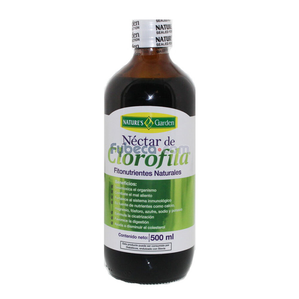 Néctar-De-Clorofila-Nature'S-Garden-500-Ml-Frasco-imagen