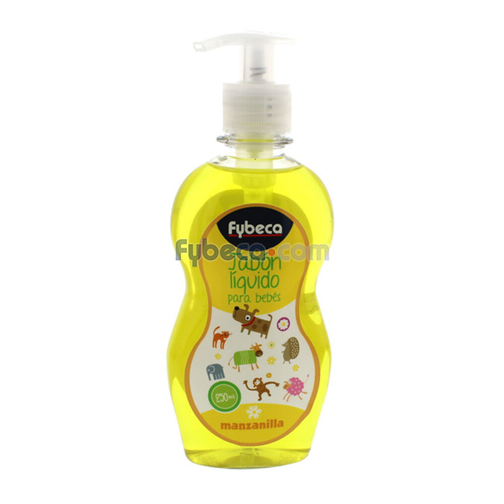 Jabón-Líquido-Fybeca-Para-Bebés-Con-Manzanilla-250-Ml-Frasco-imagen