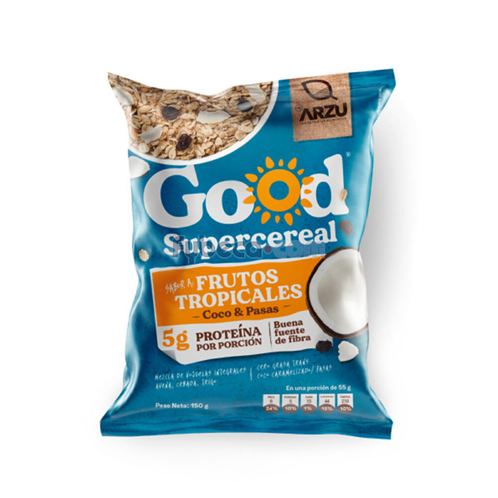 Cereal-Good-Supercereal-Arzu-Frutos-Tropicales-Coco-Y-Pasas-150-G-Unidad-imagen