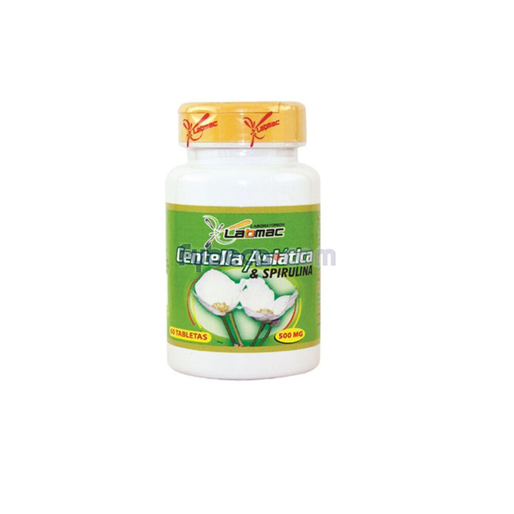 Centella-Asiatica-&-Spirulina-Tabs-500Mg-F/60-Suelta-imagen