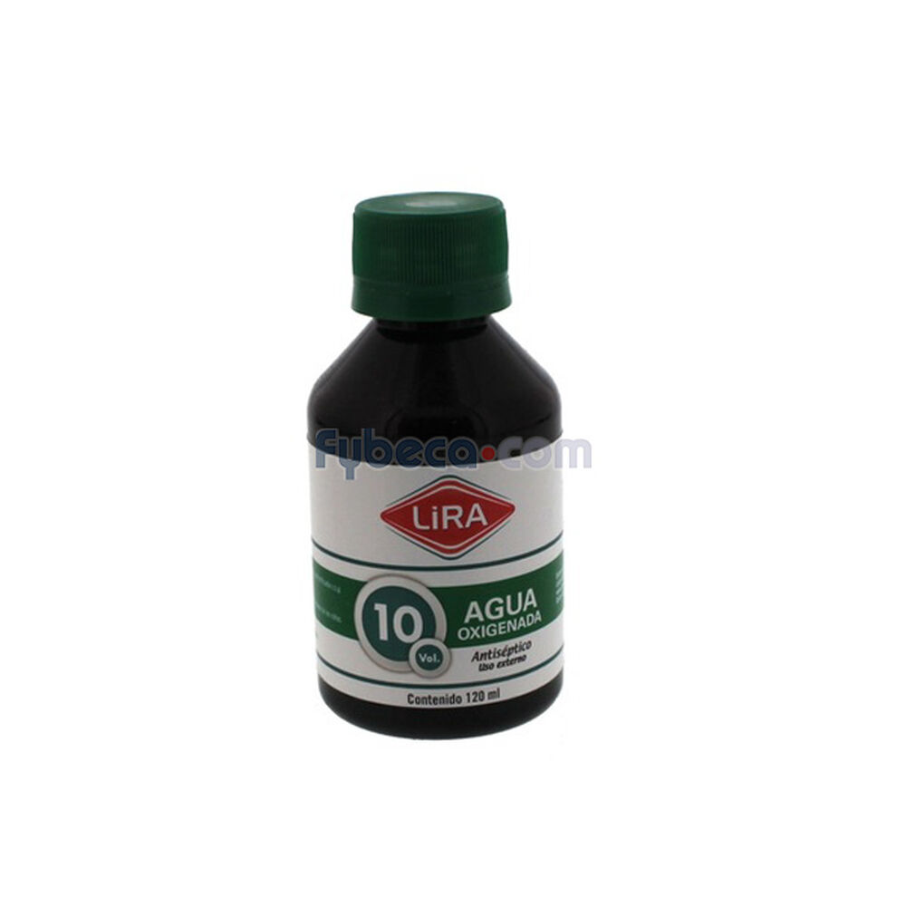 Agua Oxigenada Lira 10 Vol 120 Ml Frasco