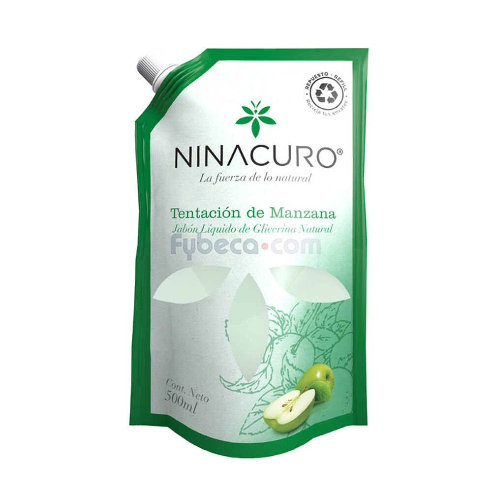 Jabón-Líquido-Ninacuro-Manzana-Verde-500-Ml-Unidad-imagen