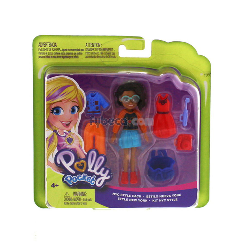 Mu&ntilde;eca-Polly-Pocket-New-York-Style-Pack-7-Unidades-imagen
