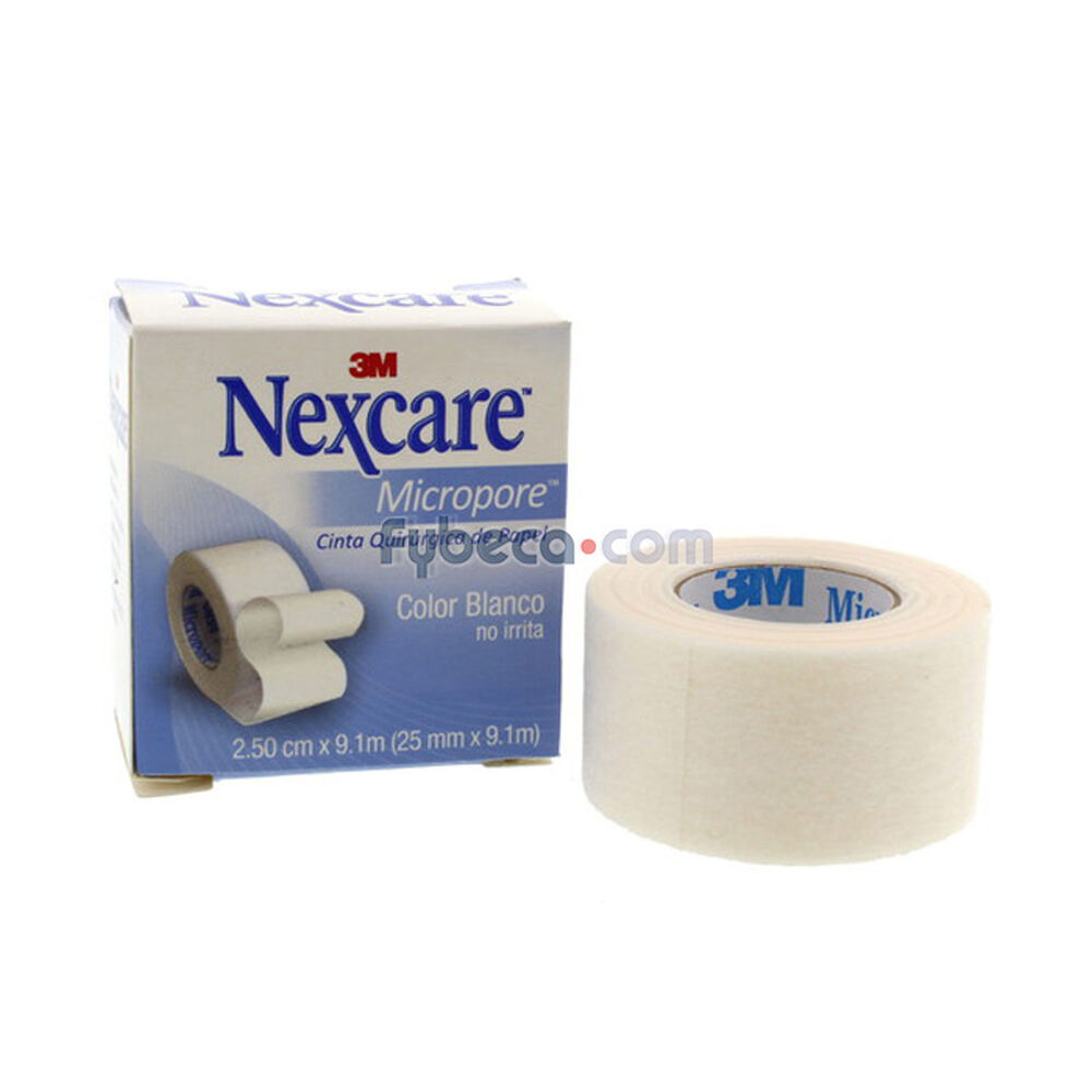 Esparadrapos-Nexcare-Micropore-25-Mm-X-9.1-M-Caja-imagen