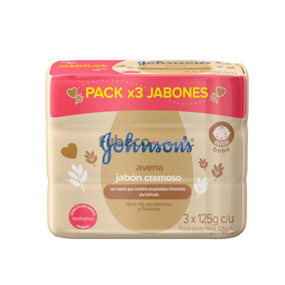 Jabón-Para-Bebé-Johnson´S-Avena-125-G-Paquete-imagen
