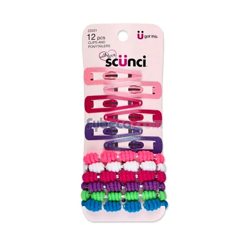 Snap-Clips-Más-Elásticos-Scünci-Colores-Paquete-imagen