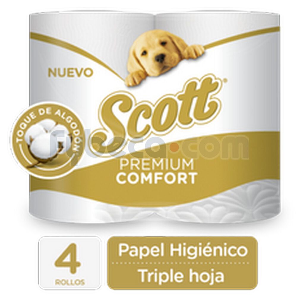 Papel Higiénico Scott Oferta 4 De 1000 Hojas