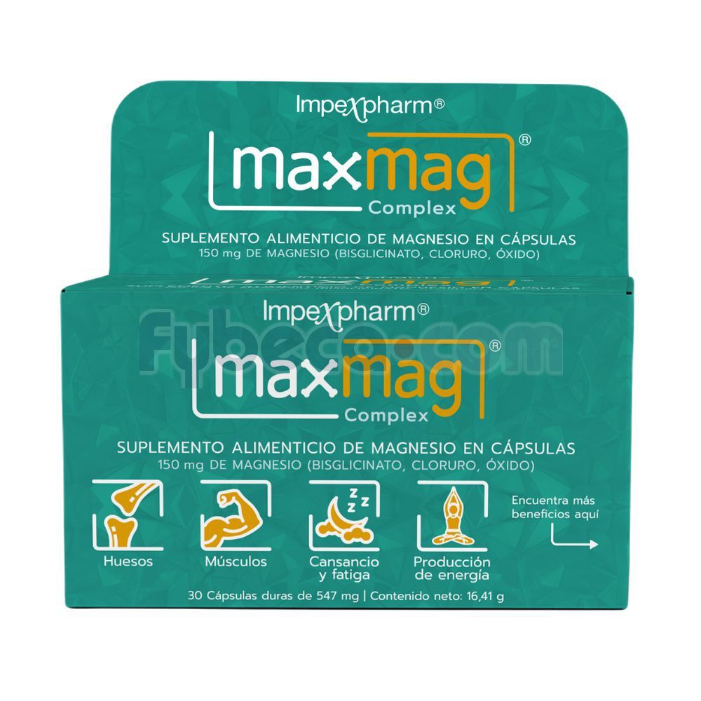 Maxmag-Complex-Magnesio-Caps-547-Mg-C/30-Unidad-imagen