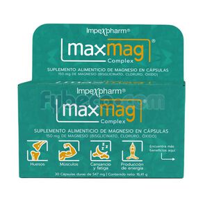 Maxmag-Complex-Magnesio-Caps-547-Mg-C/30-Caja-imagen