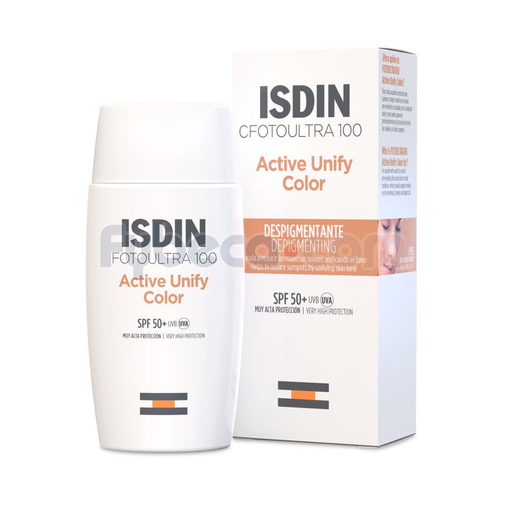 Protector-Solar-Fotoultra-100-Isdin-Active-Unify-Color-Spf-50+-50-Ml-Unidad-imagen