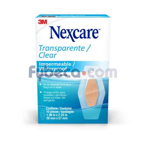 Nexcare-Bandita-3M-Transparente/Impermeable-x15-imagen