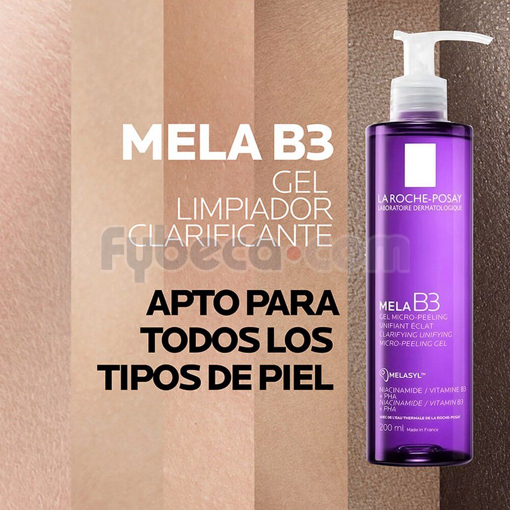 La-Roche-Posay-Mela-B3-Gel-Limpiador-Microexfoliante-unificador-200ml-imagen-5
