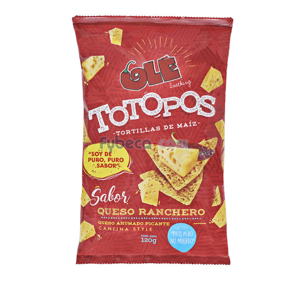 Tortillas-De-Maíz-Olé-Totopos-Queso-Ranchero-120-G-Unidad-imagen