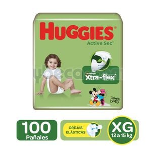 Pañales-Huggies-Active-Sec-Xtra---Flex-Megapack-Xg-Paquete-imagen