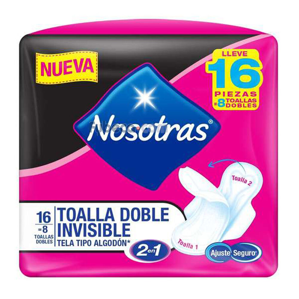 Toallas-Sanitarias-Nosotras-Invisible-Tela-Paquete-imagen