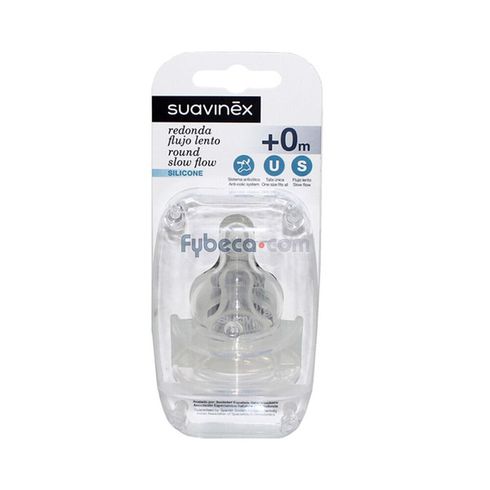 Chupón-Suavinex-Flujo-Lento-Desde-0-Meses-Silicona-Paquete-imagen