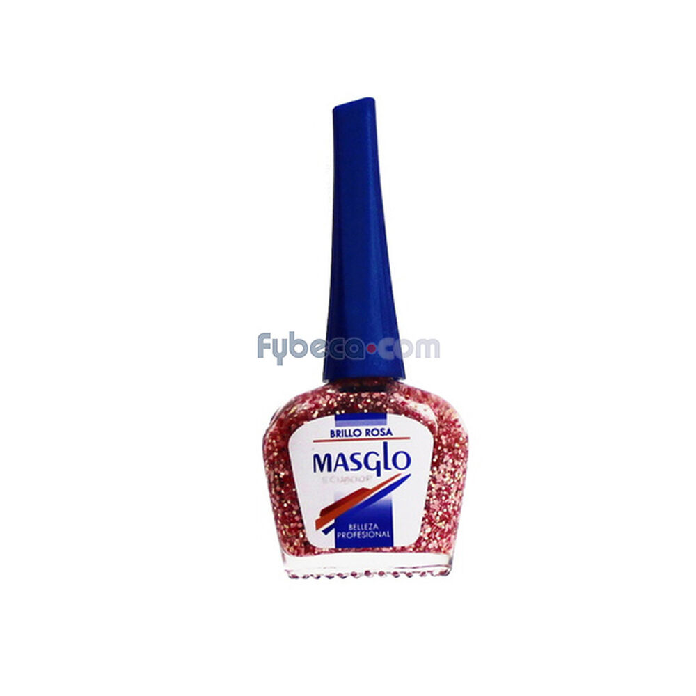 Esmalte-De-Uñas-Masglo-Brillo-Con-Particulas-Rosa-13.5-Ml-Frasco-imagen