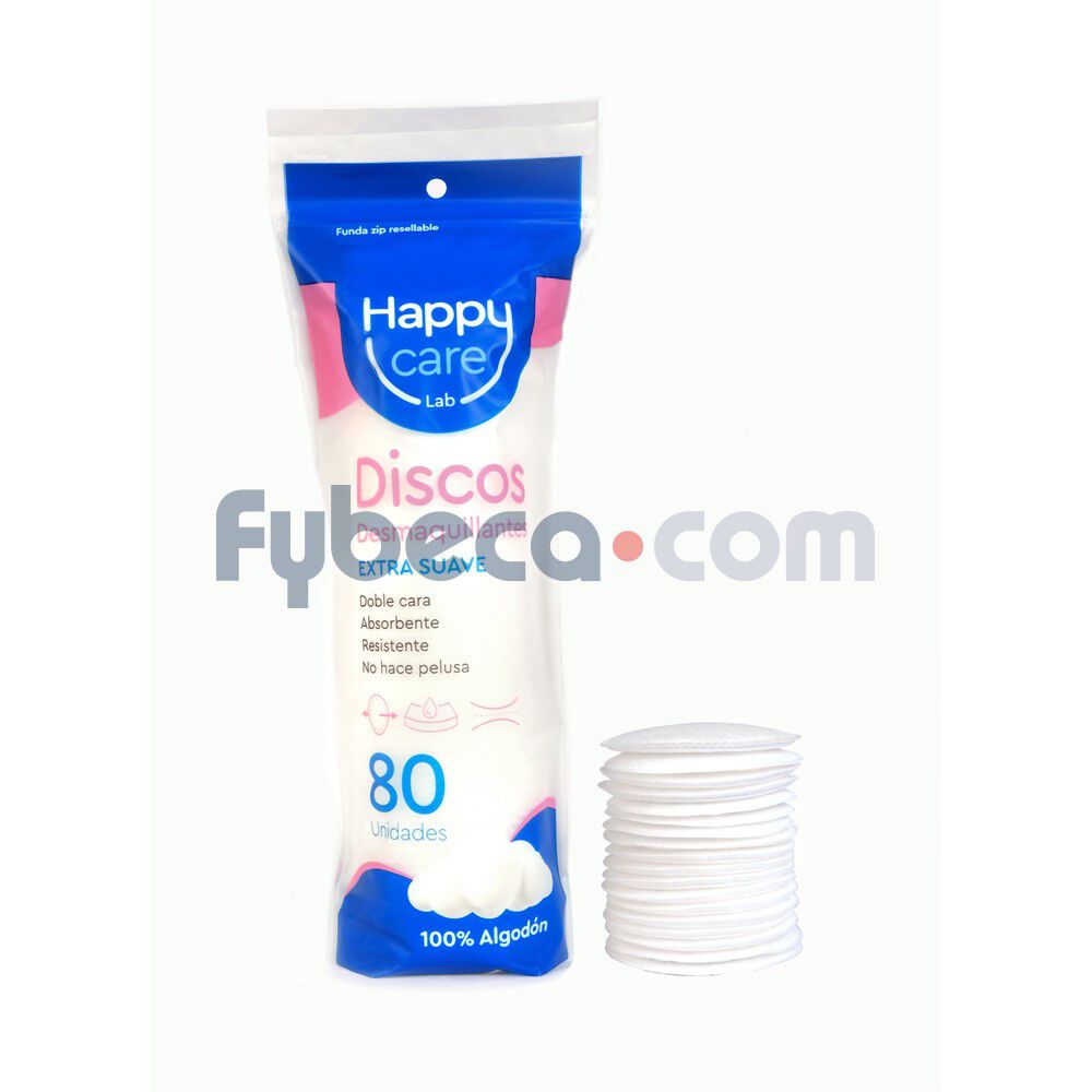 Discos-Desmaquillantes-Happy-Care-80-Unds-imagen-1