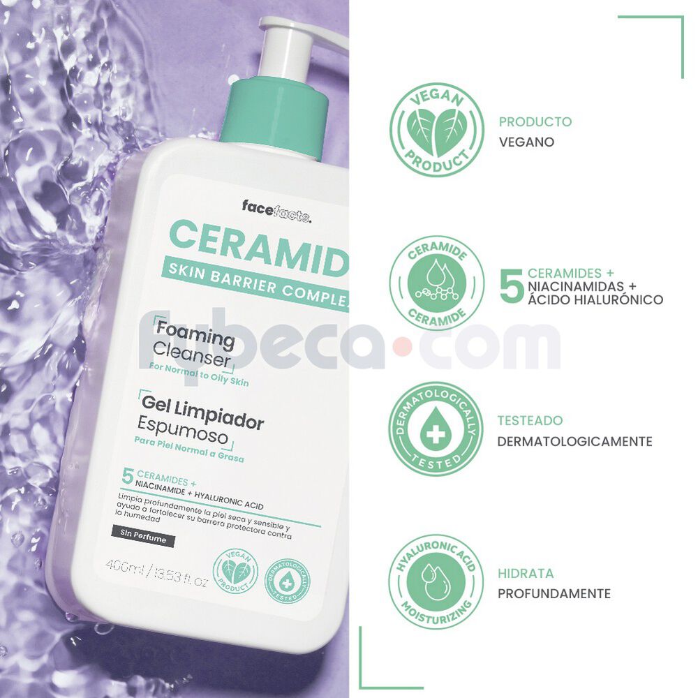 Ceramide-Gel-Limpiador-Espumoso-400Ml-imagen-2