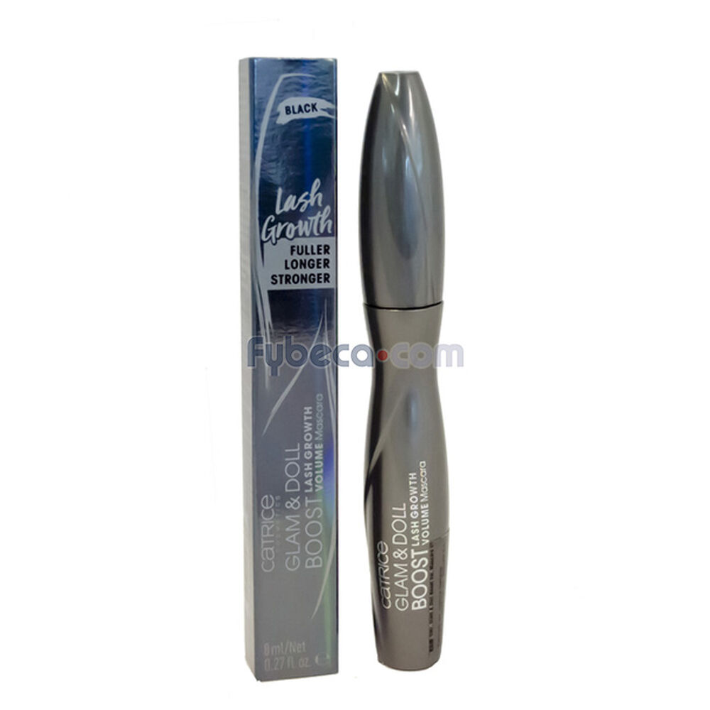 Máscara-De-Pestañas-Catrice-Glam-&-Doll-Boost-Lash-Growth-Volume-010-Ultra-Black-8-Ml-Unidad-imagen