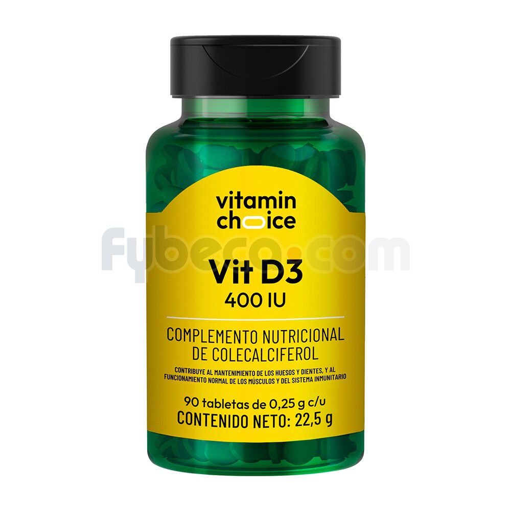 Vitamina-D3-400-Iu-90-Tabletas-Frasco-Unidad-imagen