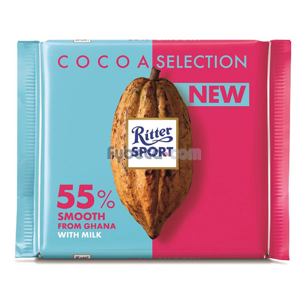 Chocolate Ritter 55 Cacao Suave 100 G Unidad Fybeca