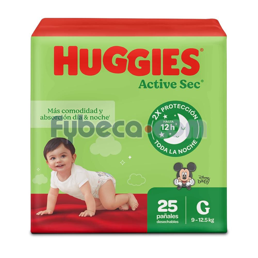 Pa&ntilde;ales-Huggies-Active-Sec-Etapa-3/G-M&aacute;s-Comodidad-y-Absorci&oacute;n-25-Un-imagen-1