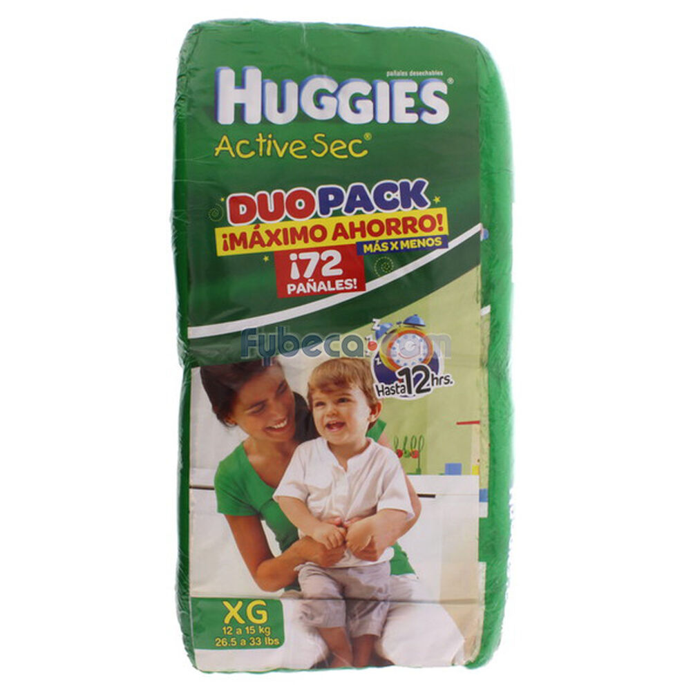 Pañales-Huggies-Active-Sec-Xg-Paquete-imagen