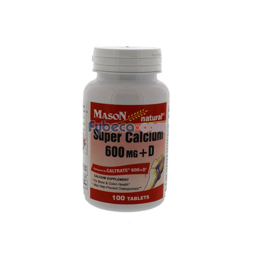 Calcio-Mason-Calcium-600+Vitamid/100-Caps--imagen