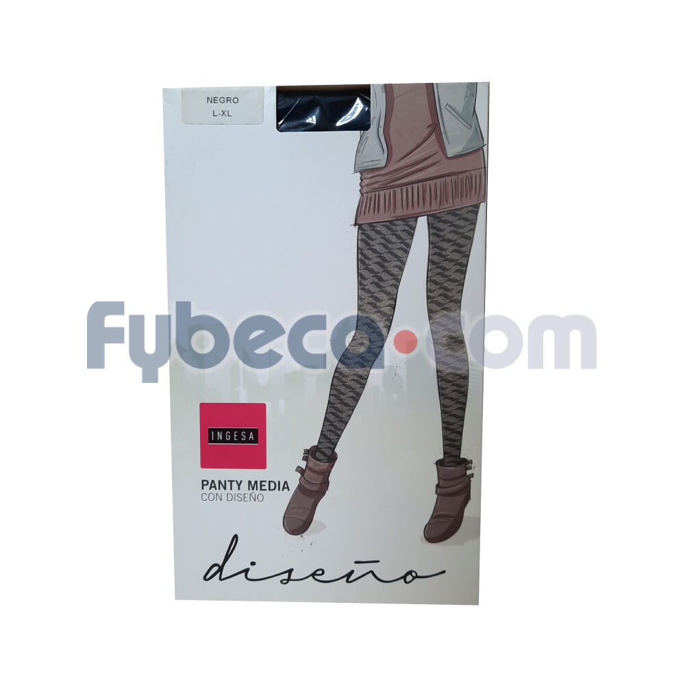 Panty-Medias-Diseño-Triangular-Color-Negro-L---Xl-Unidad-imagen