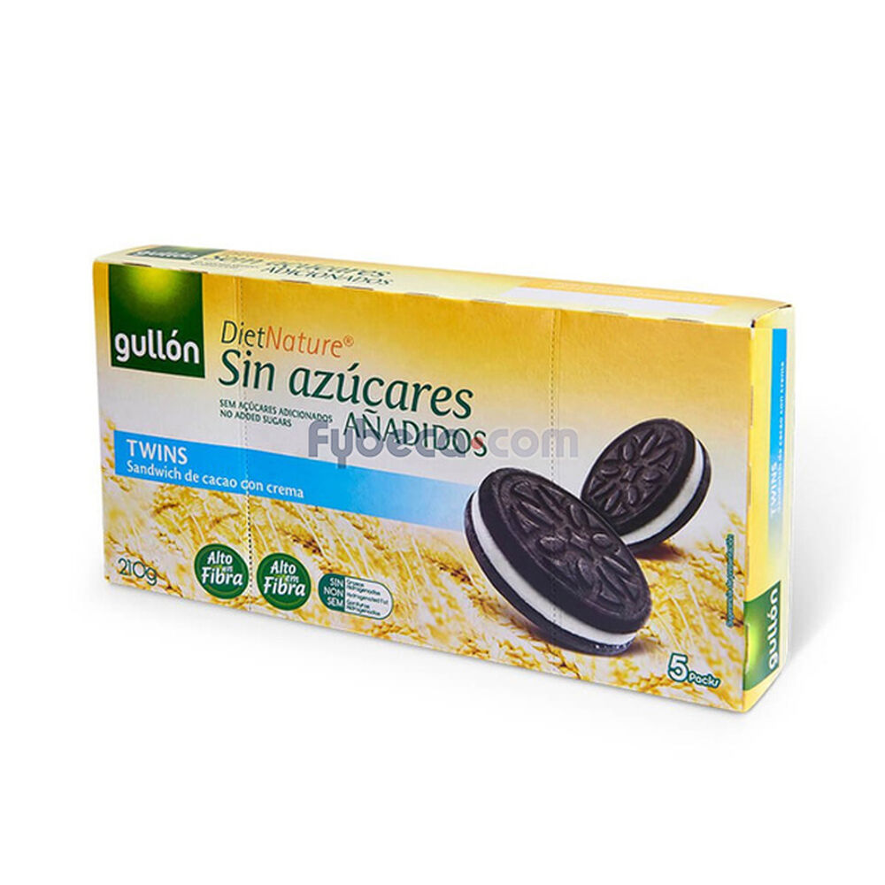 Galletas Sandwich Cacao Sin Azúcar 210 G Caja