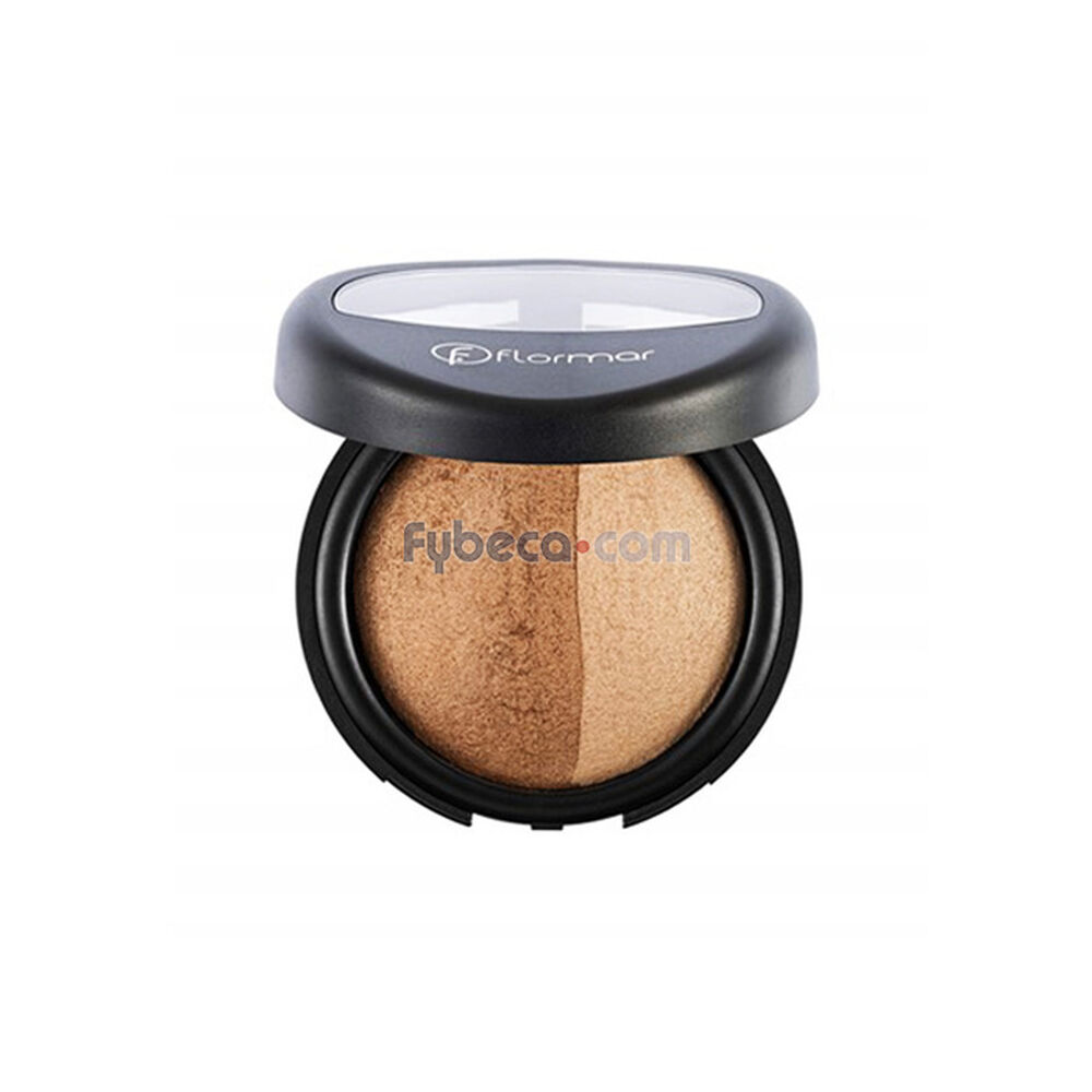 Polvo-Compacto-Flormar-Baked-Terracotta-Powder-023-Dual-Gold-9-G-Unidad-imagen