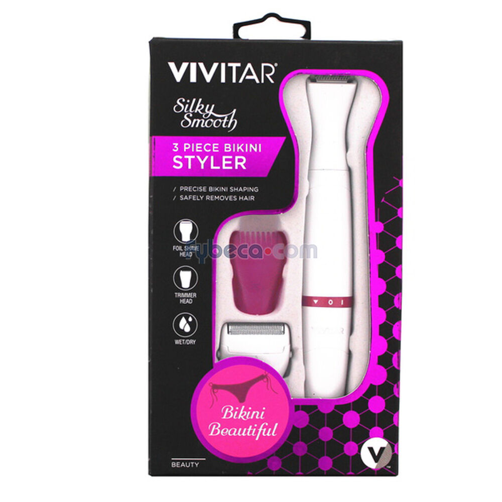 Depilador-Vivitar-Silky-Smooth-Bikini-Styler-Paquete-imagen