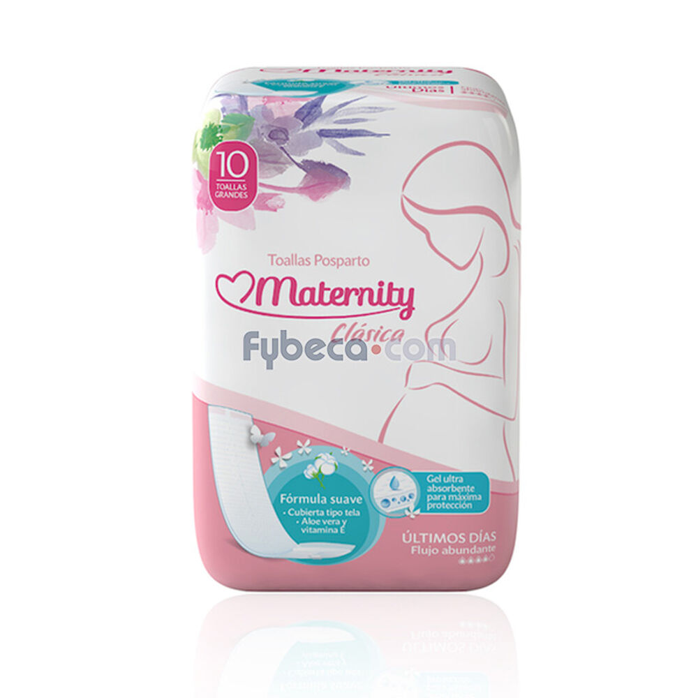 Toallas Sanitarias Maternity Postparto Clasica Paquete Fybeca