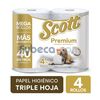Papel-Higi&eacute;nico-Scott-Premium-Rollo-Rendidor-Triple-Hoja-6-x-4-x-400,-40-m-imagen