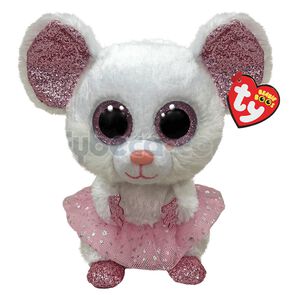 Ty-:-Beanie-Boo'S-/-Nina-Mouse-White-imagen