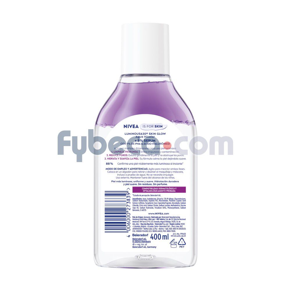 Nivea-Face-Luminous-630-Miccelar-Water-400ml-imagen-2