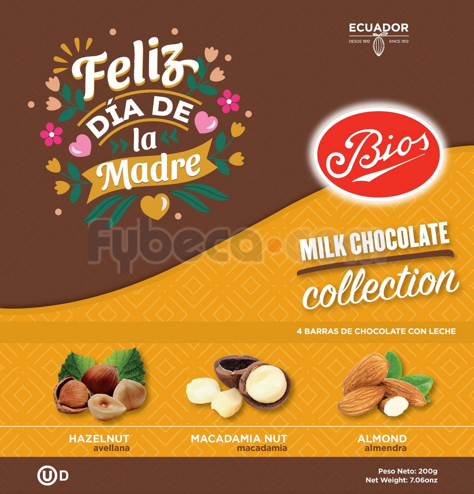 Chocolate Bios Milk Chocolate 200 G Fybeca