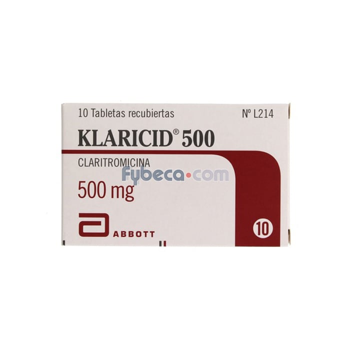 Klaricid Tabs. 500 Mg. C/10 Suelta Fybeca