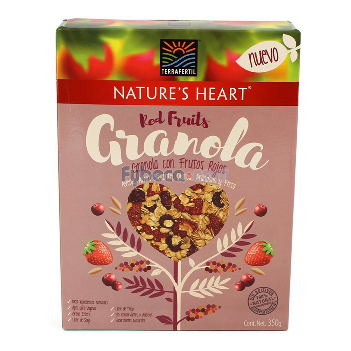 Granola Nature'S Heart Red Fruits 350 G Unidad Fybeca
